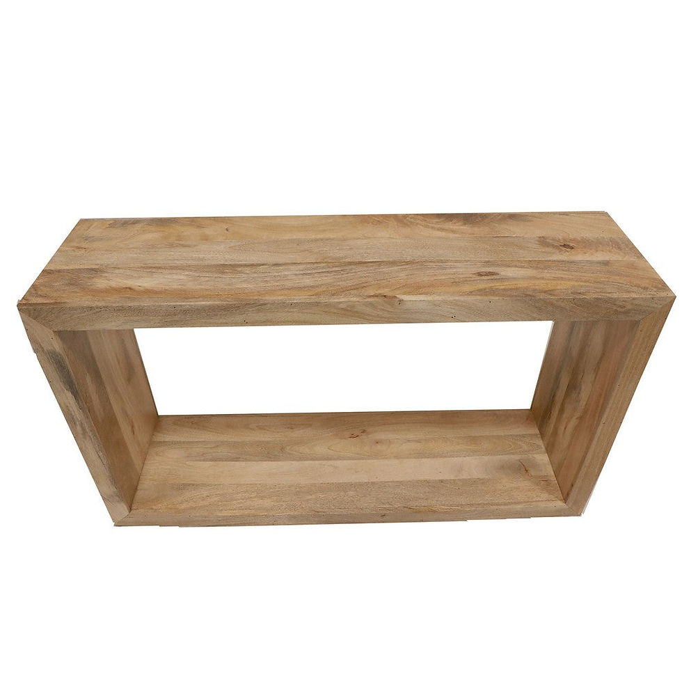 Thumbnail: The Urban Port Keli 52" Mango Wood Sideboard Console Table, Open Cube