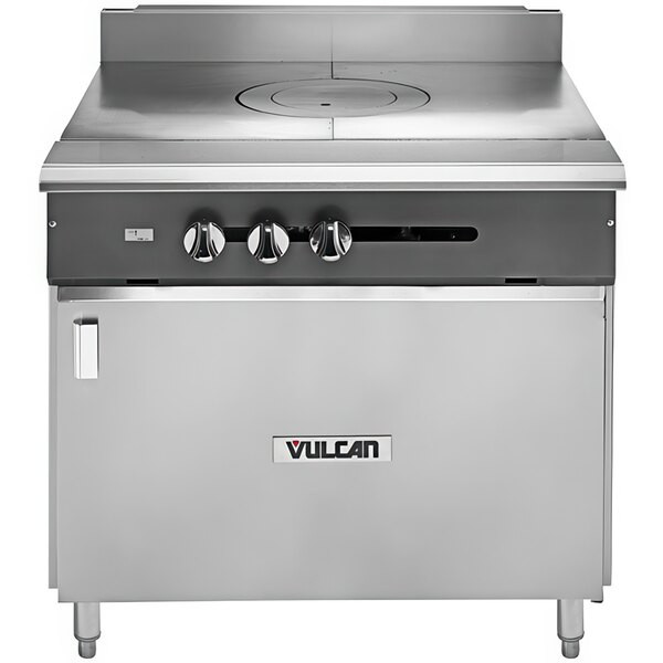 Vulcan V1FT36B-LP V Series Liquid Propane Heavy-Duty Range with 36″ French Top