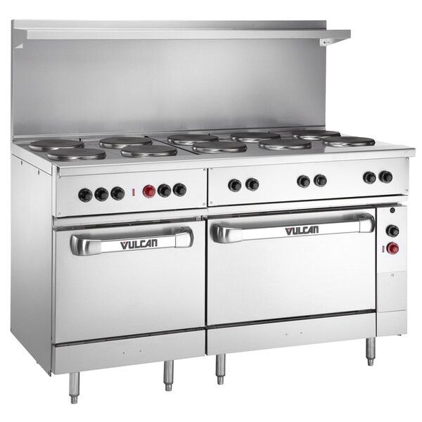 Vulcan EV60SS-10FP208 Endurance Series 60″ Electric Range with 10 French Plates