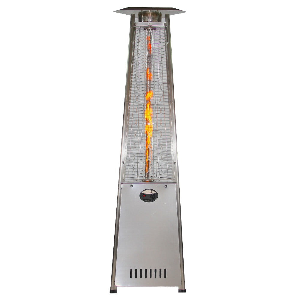 RADtec 93-Inch Tall Stainless Steel Pyramid Propane Patio Heater