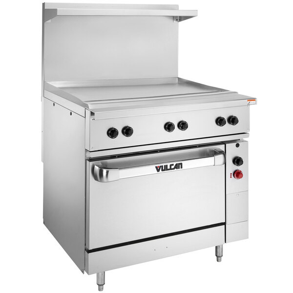 Vulcan EV36S-36G480 Endurance Series 36″ Electric Range with Griddle Top – 480V