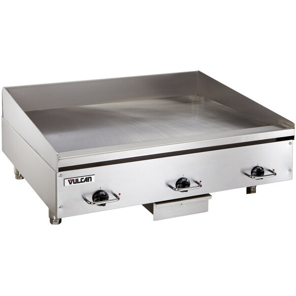 Vulcan RRE36E 36″ Electric Countertop Griddle with Rapid Recovery Plate and Snap