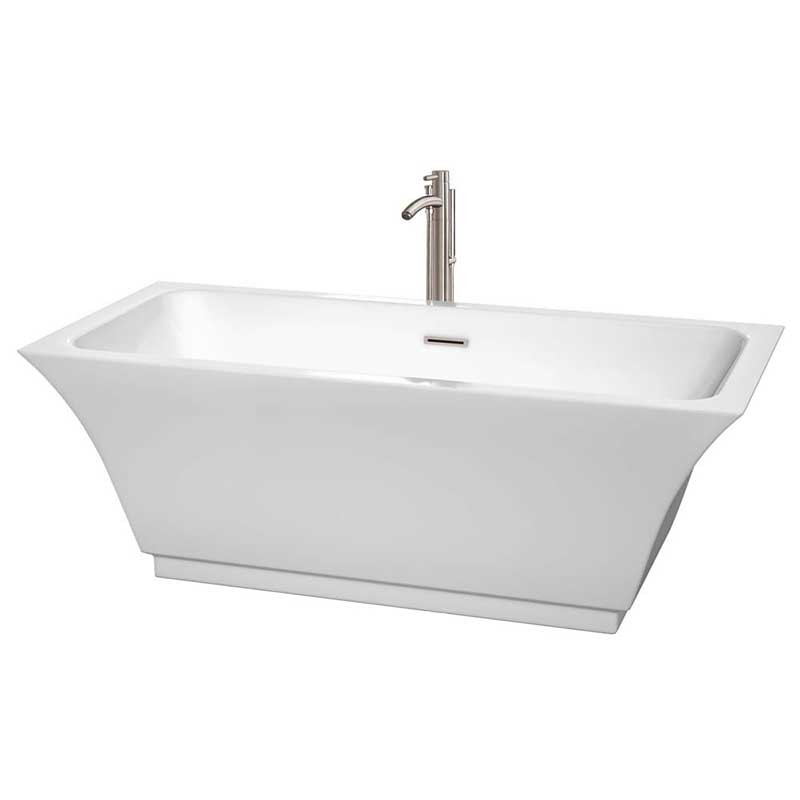 Wyndham Collection Galina 67″ Freestanding Bathtub in – WCBTK151967ATP11BN