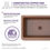 Thumbnail: Macedonian Farmhouse Handmade Copper 33 in. 0-Hole Single Bowl Kitchen Sink with