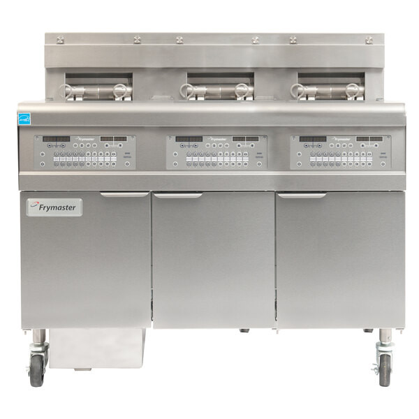 Frymaster FPGL330-6CA Liquid Propane Floor Fryer with Three Split Frypots and Au