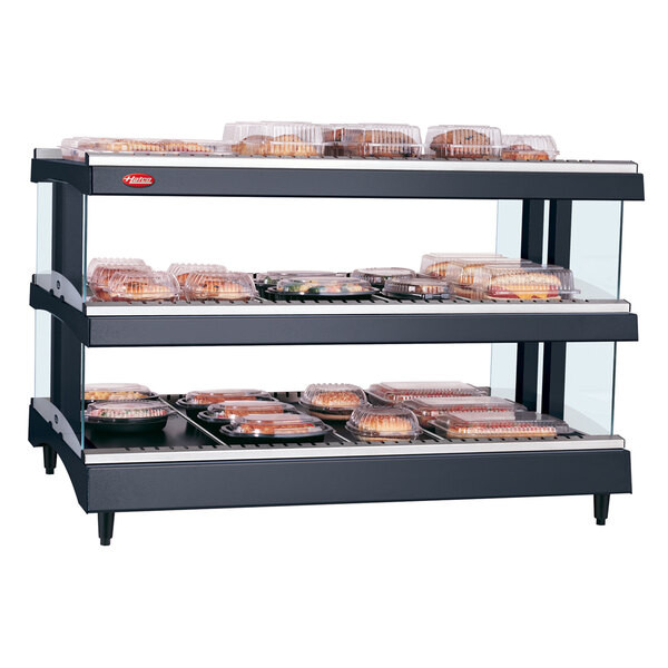 Hatco GR3SDH-33D Glo-Ray 33″ Horizontal Double Shelf Heated Glass Merchandising