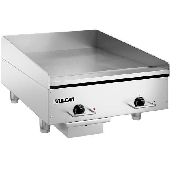 Vulcan HEG24E 24″ Electric Countertop Griddle with Snap-Action Thermostatic Cont