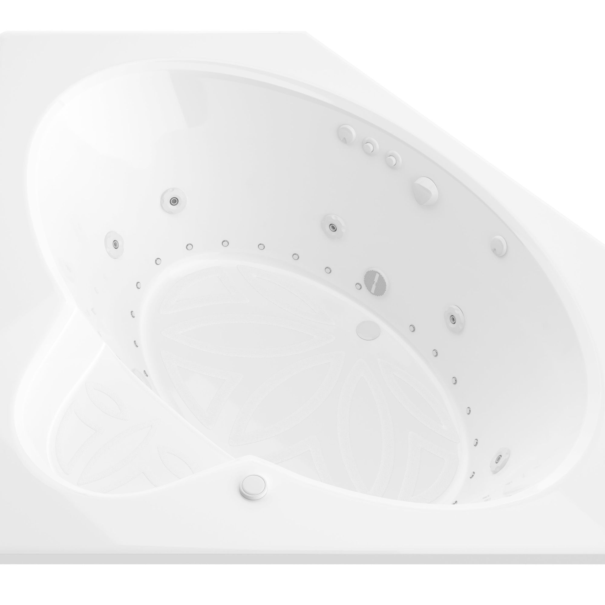Atlantis Whirlpools Sublime 60 x 60 Corner Air & Whirlpool Jetted — 6060SDR