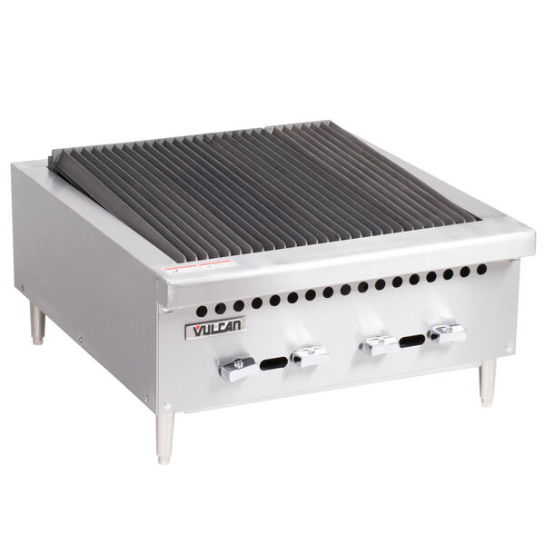 Vulcan VCRB25-1 Natural Gas 25″ Low Profile Radiant Charbroiler – 58,000 BTU