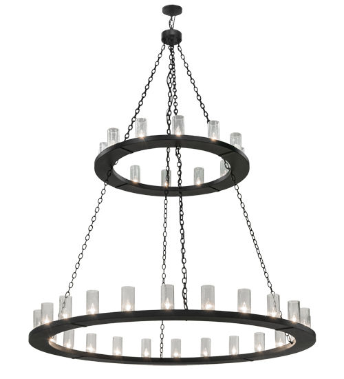 Meyda 72" Wide Loxley 36 Light Two Tier Chandelier