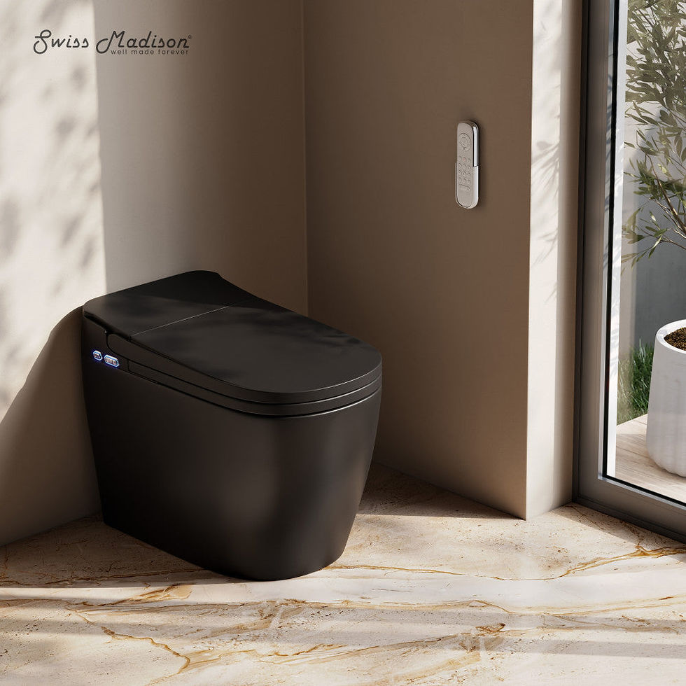 Thumbnail: Swiss Madison Avancer One pc Smart Toilet 1.28 GPF in Matte Black w/