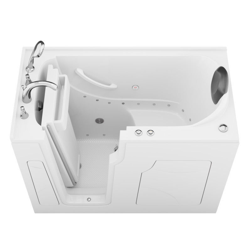 ANZZI Coupe Premier 53 - 60 in x 28 in. Right Drain Air Jetted Walk-in