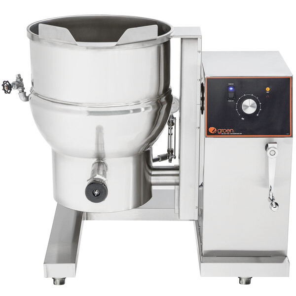 Groen DH-40C Stainless Steel 40-Gallon Steam Jacketed Tilting Natural Gas Floor