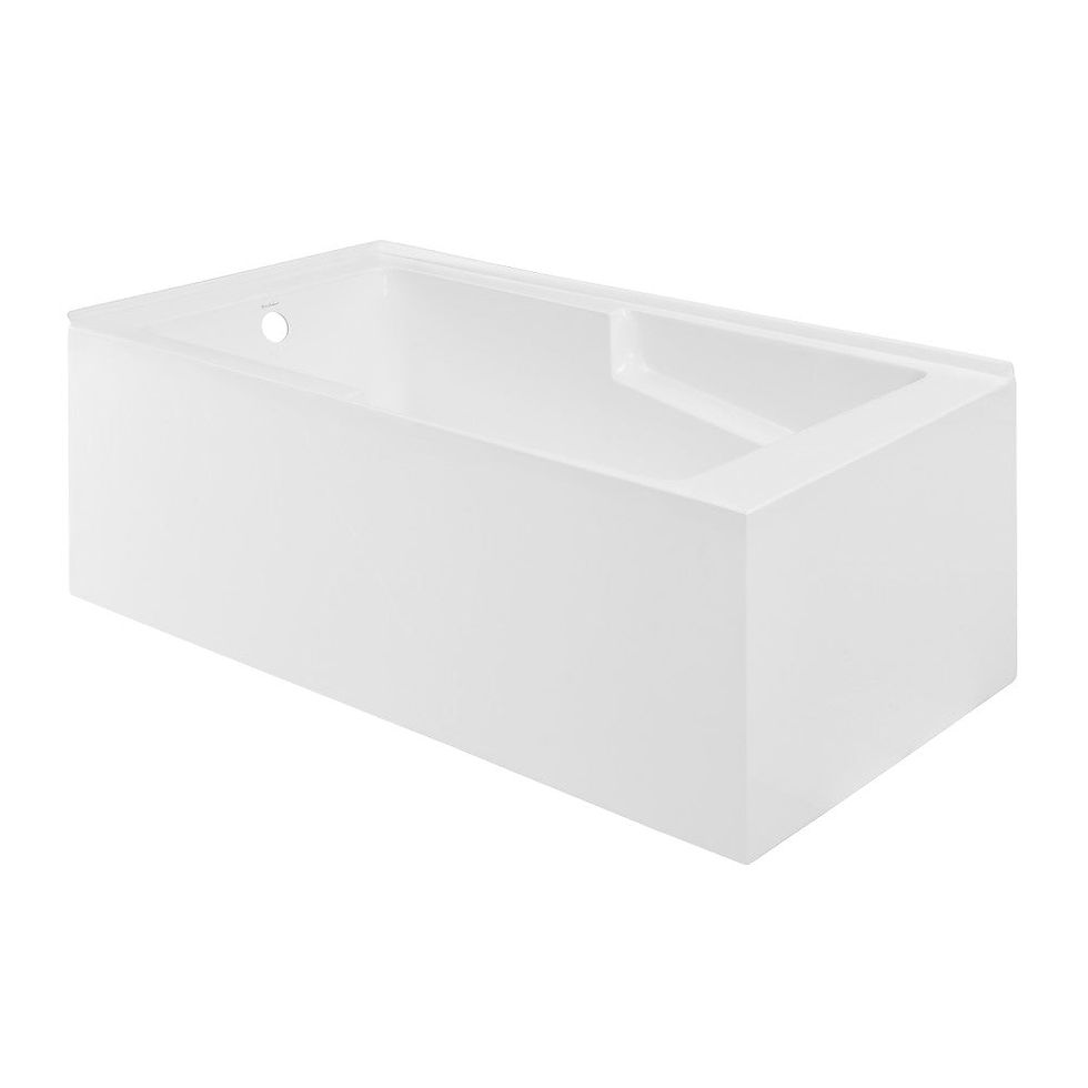 Thumbnail: Swiss Madison Claire 60" x 32" Left-Hand Drain Drain Alcove Tub w/