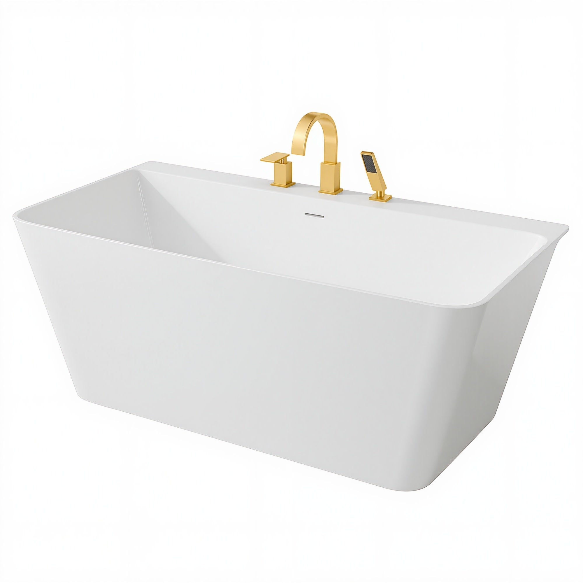 ANZZI Vault Series 67" x 32" Flat Bottom Acrylic Freestanding — FTAZ11467-473BN