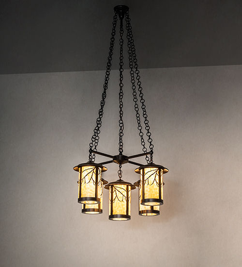 Meyda 36" Wide Fulton Branches 5 Light Chandelier