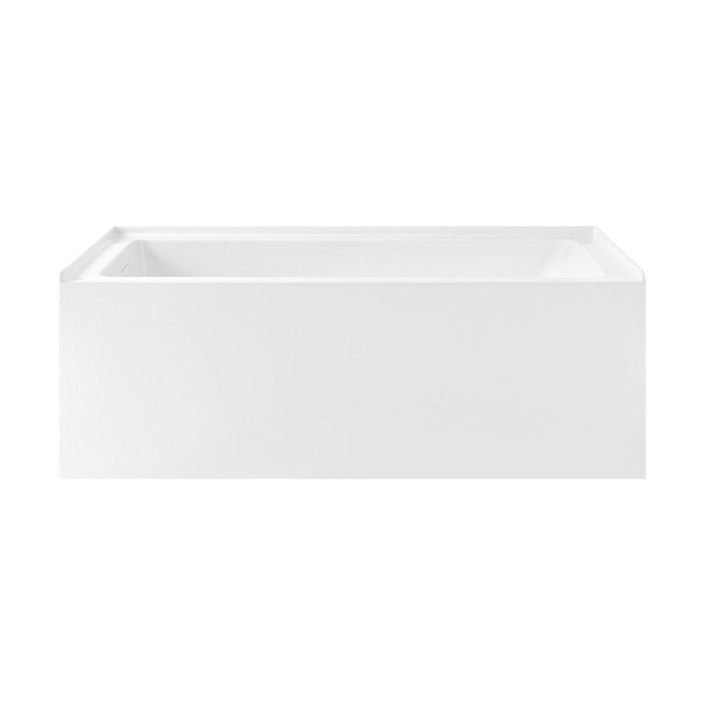 Voltaire 60 x 30 Skirted Left Drain Soaking Apron Bathtub in Glossy White with I