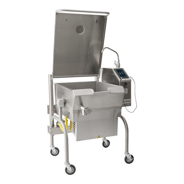 Cleveland SEL-60-T1 PowerPan 60 Gallon Electric Open Base Tilt Skillet with easy