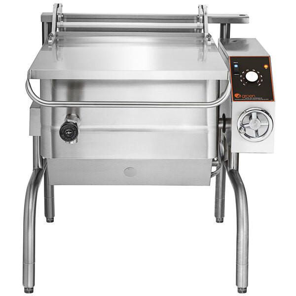 Groen BPM-30EC 480/3 Stainless Steel 30-Gallon Tilting Electric Braising Pan – 4