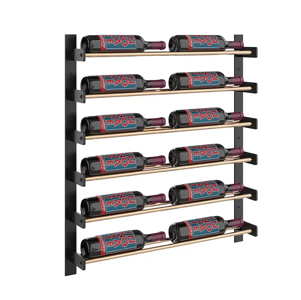 Thumbnail: Evolution Wine Wall 30 2C (wall mounted metal wine rack)