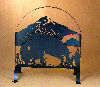 Meyda 30"W X 30"H Buffalo Arched Fireplace Decor