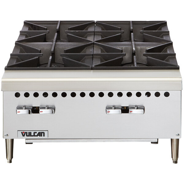 Vulcan VCRH24-1 Natural Gas 24″ 4 Burner Countertop Range / Hot Plate – 100,000