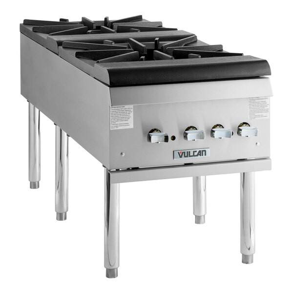 Vulcan VSP200F Natural Gas 2 Burner Stock Pot Range – 220,000 BTU