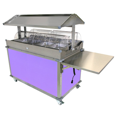 Cadco CBC-GG-4-L7 MobileServ® Deluxe Grab & Go Merchandising Cart