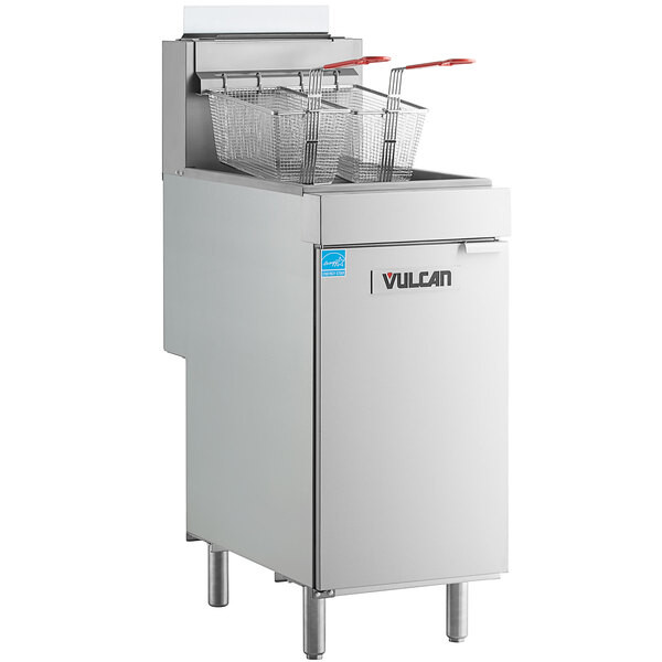 Vulcan 1VEG50M-1 Veg Series 45-50 lb. Natural Gas Fryer – 85,000 BTU