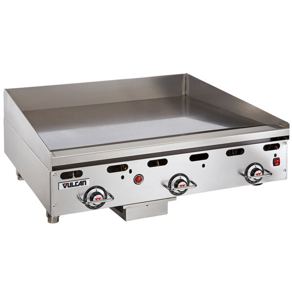 Vulcan 936RX-24C 36″ Natural Gas Chrome Top Commercial Griddle with Snap-Action