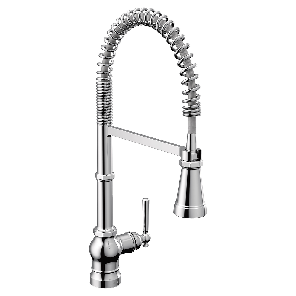 Thumbnail: Paterson One-Handle Pre-Rinse Spring Pulldown Kitchen Faucet