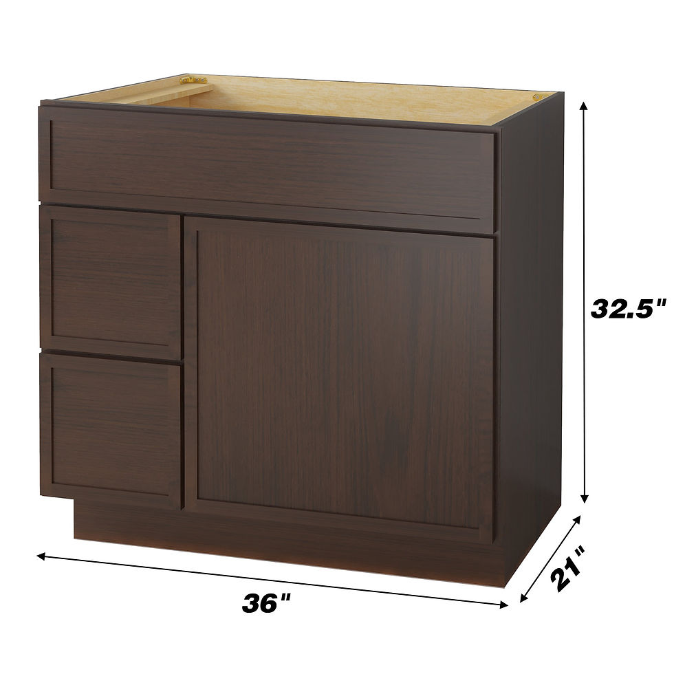 Thumbnail: vanityart Bath Vanity Cabinet Only CVJ LR