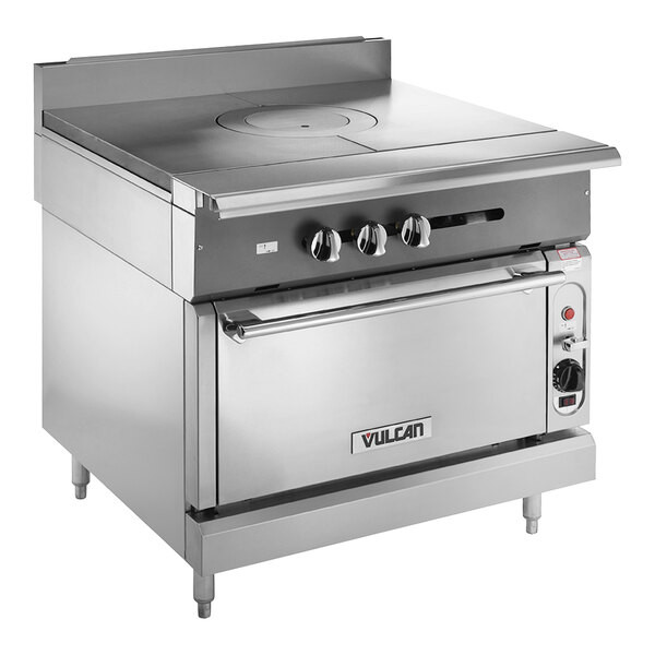 Vulcan V1FT36C-NAT V Series Natural Gas Heavy-Duty Range with 36″ French Top