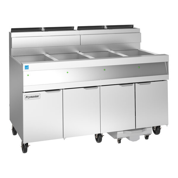 Frymaster SCFHD450G 200 lb. 4 Unit Liquid Propane Floor Fryer System with Therma