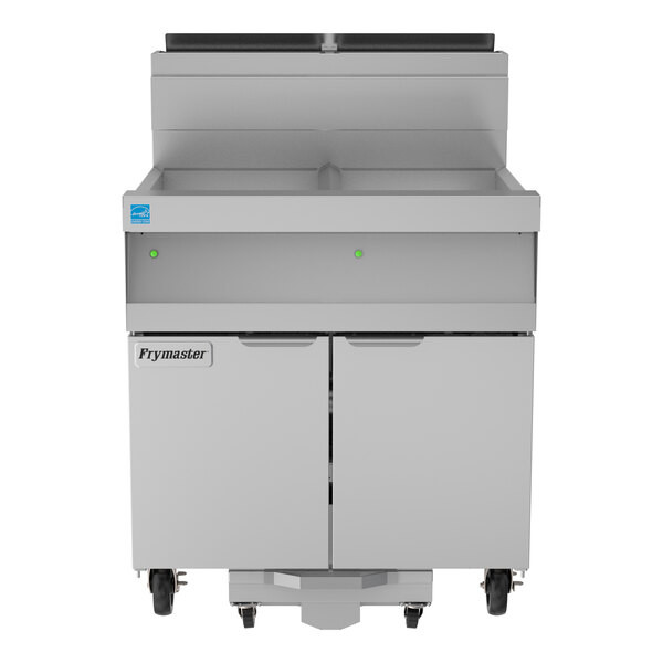 Frymaster SCFHD250G 100 lb. 2 Unit Natural Gas Floor Fryer System with Thermatro