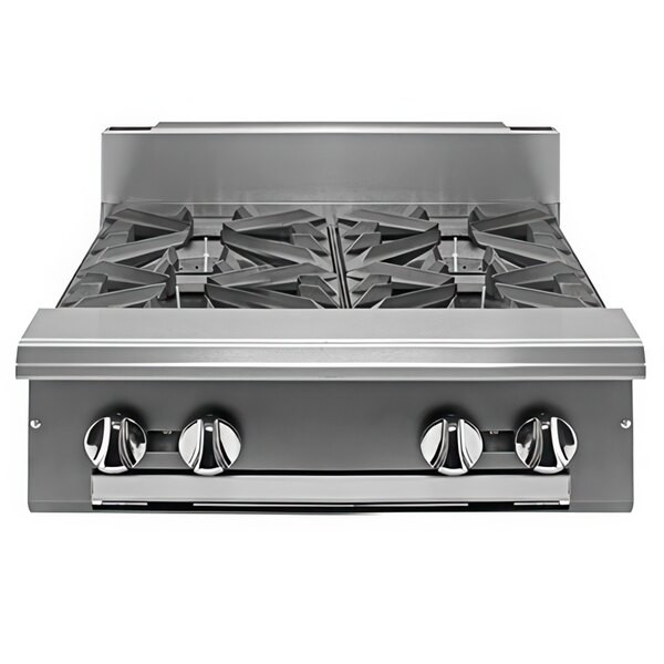 Vulcan V4B24-LP V Series Liquid Propane 4 Burner 24″ Modular Heavy-Duty Range