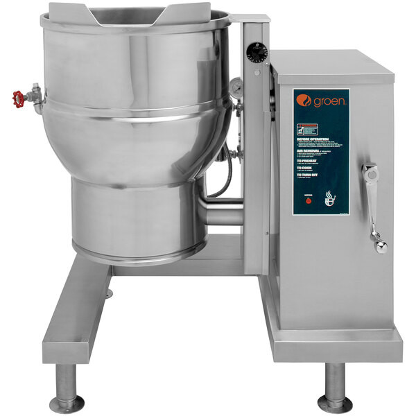 Groen DEE/4-40C 208/3 Stainless Steel 40-Gallon Steam Jacketed Tilting Electric