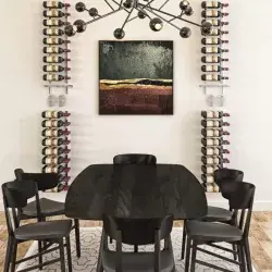 Thumbnail: W Series Glass & Bottle Kit (wall mounted metal wine & glass storage)