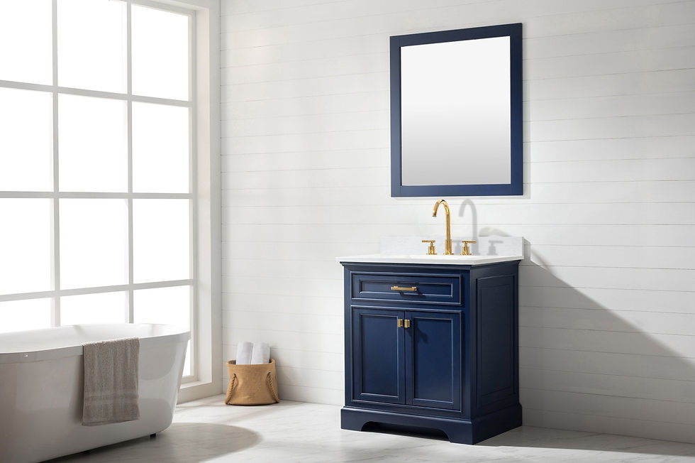 Thumbnail: Design Element Milano 30" Single Sink Vanity - Blue ML-30-BLU