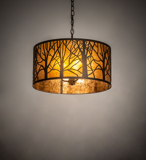 Meyda 20" Wide Winter Maple Pendant