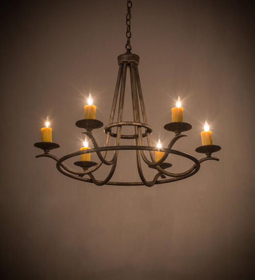 Meyda 36"W Octavia 6 LT Chandelier