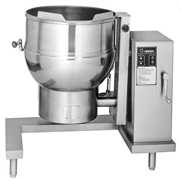 Groen DH-40C Stainless Steel 40-Gallon Steam Jacketed Tilting Liquid Propane Flo