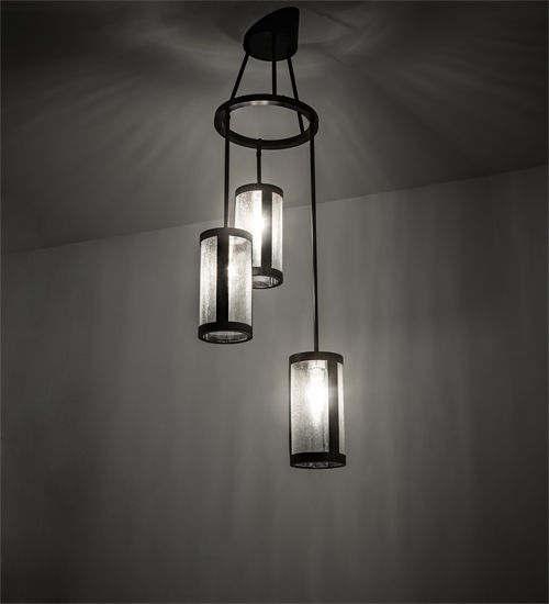 Meyda 18" Wide Cartier 3 Light Cascading Chandelier