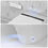 Thumbnail: Elongated Smart Toilet Bidet 1 Piece 1.28 GPF in White w/Auto Flush Heated Seat 