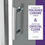 Thumbnail: 48 in. x 72 in. Framed Shower Door with TSUNAMI GUARD in Polished Chrome
