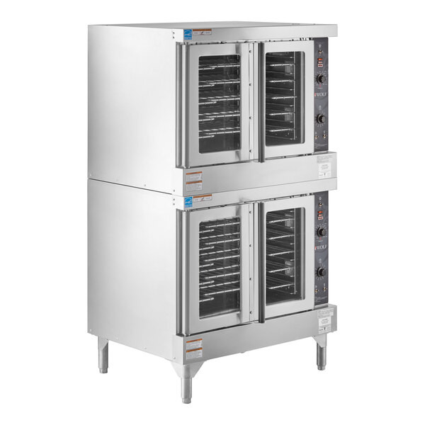 Wolf by Vulcan WC44GD-11D3 Double Deck Full Size Natural Gas Convection Oven – 1