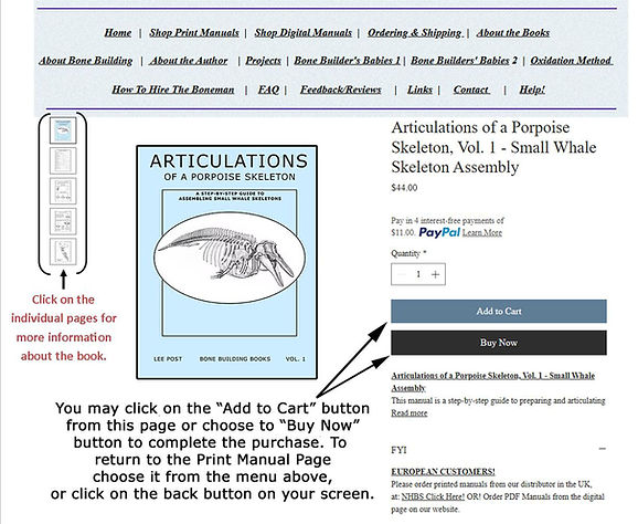 screen shot of book information