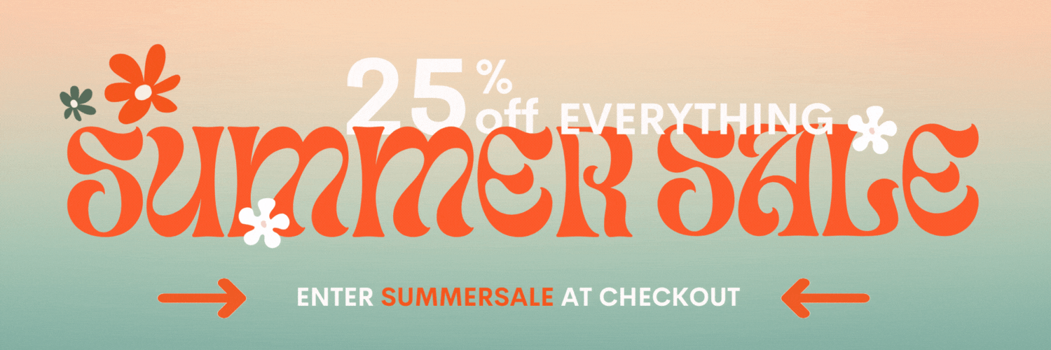 Pink and Orange Retro Flowers Summer Sale Facebook Post (1500 x 500 px).gif