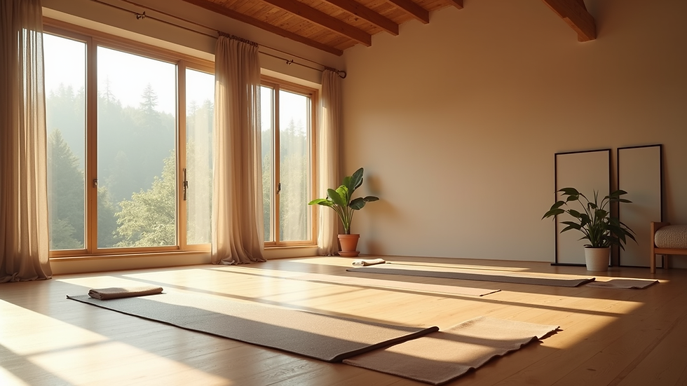 Raum für Yoga und spirituelle Entwicklung schaffen