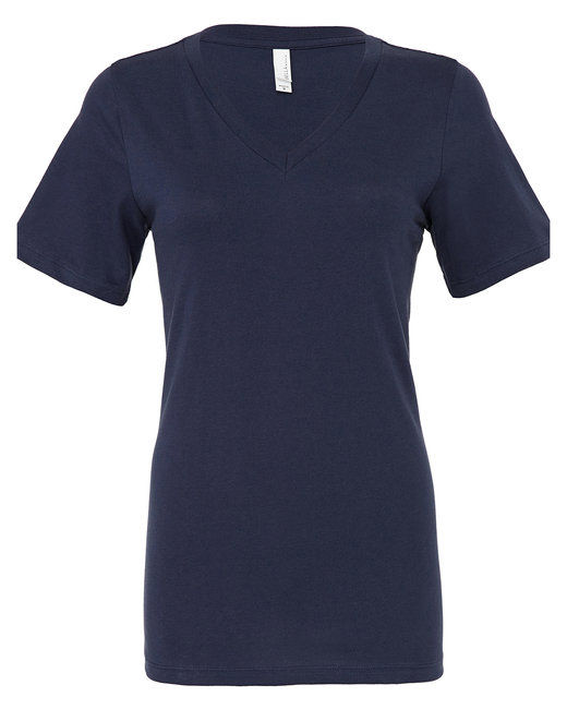 Thumbnail: Bella + Canvas Women's Relaxed Jersey V-Neck T-Shirt